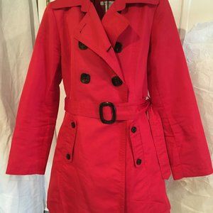 FALL SALE! - Dress Barn Cheery Cherry Trench Coat Size S